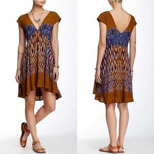 Free People-Theodora Babydoll Ikat Dress-Size XS